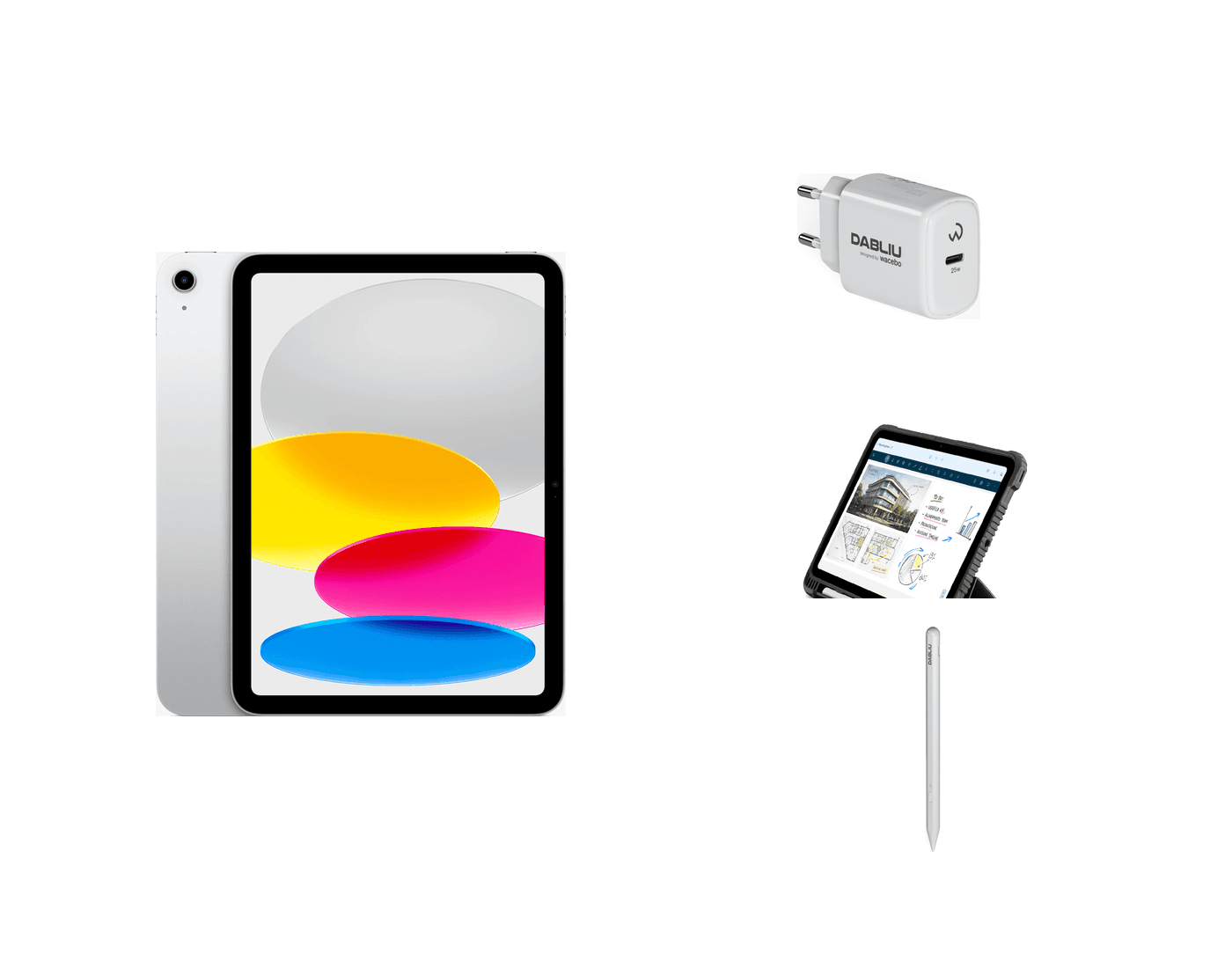 KIT4 - iPad 11" + Alimentatore + Cover + Pencil